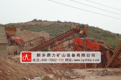 新鄉鼎力承建的安徽地區砂石生產線現場