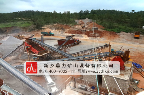 新鄉鼎力為湖北地區客戶承建的砂石生產線現場